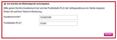 telekom mietgerät zurückschicken